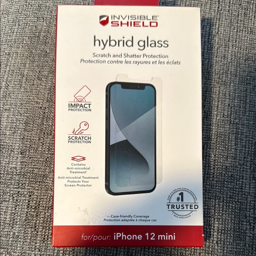 Hybrid Glass Screen Protector for iPhone 12 Mini - Clear